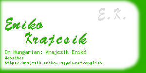 eniko krajcsik business card